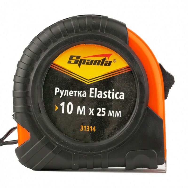 Рулетка Elastica,10м х24мм, обрез-ый корп/SPARTA